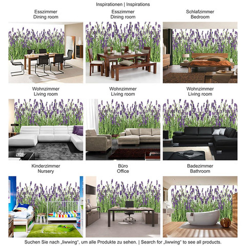 Fototapete Lavendel Pflanze Wiese Bl�ten� no. 612
