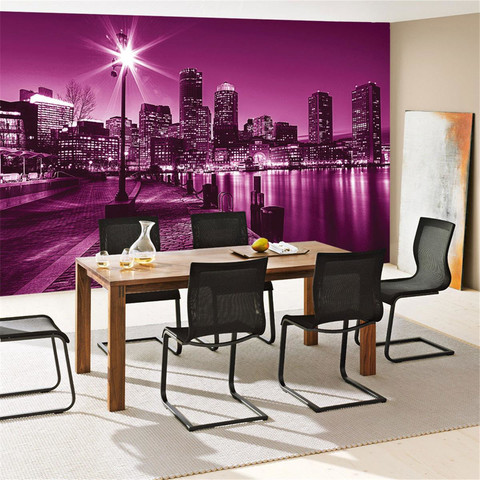 Fototapete Laterne Nacht New York Skyline Lichter Fluss� no. 857