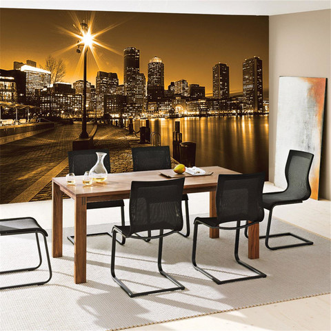 Fototapete Laterne Nacht New York Skyline Lichter Fluss� no. 861