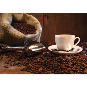Fototapete Kaffeetasse Tasse L�ffel Bohne Schaufel...