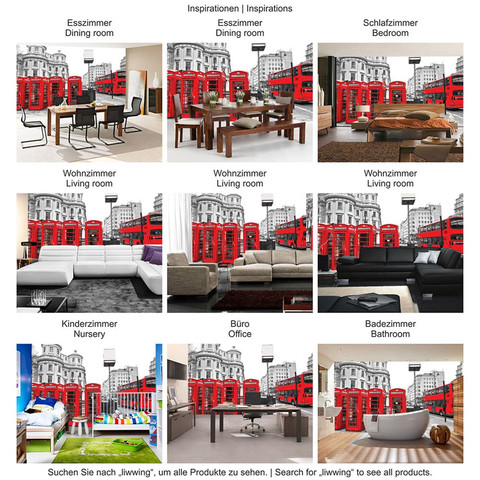 Fototapete London Bus Telefonzelle� no. 1296