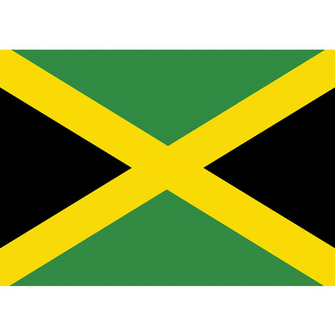 Vlies Fototapete no. 1557 | Geographie Tapete Jamaica Flagge Insel Karibik gelb