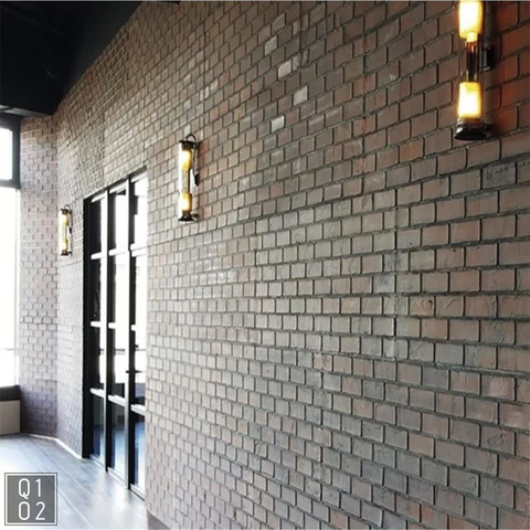 Wandbelag Ziegelstein Brick rot 3D