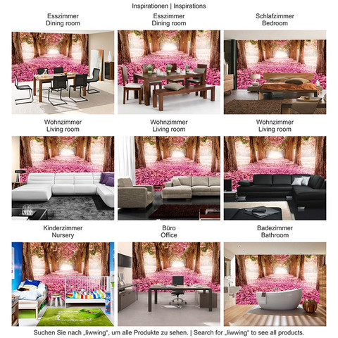 Fototapete Allee B�ume Bl�ten� no. 1572