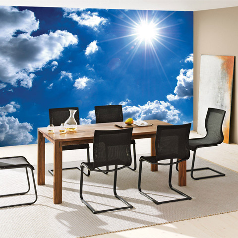 Fototapete Himmel Sonne Wolken Lens Flare Effekt� no. 1620