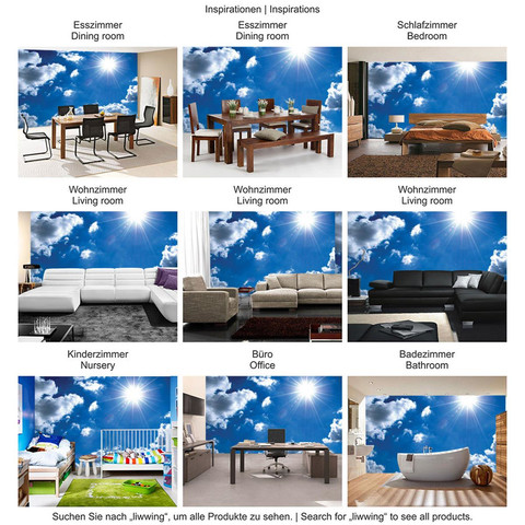 Fototapete Himmel Sonne Wolken Lens Flare Effekt� no. 1620