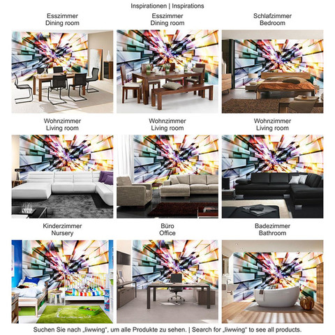 Fototapete Abstrakt Kunst 3D Tunneloptik Kacheln� no. 2167