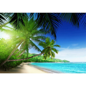 Fototapete Meer Wasser Palmen Paradies no. 3160