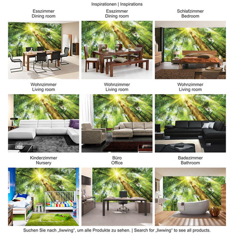 Fototapete Laubbaum Laubwald Sonne Sonnenstrahlen� no. 3225