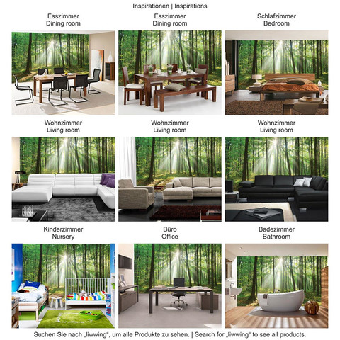 Fototapete Laubbaum Laubwald Sonne Sonnenstrahlen� no. 3285