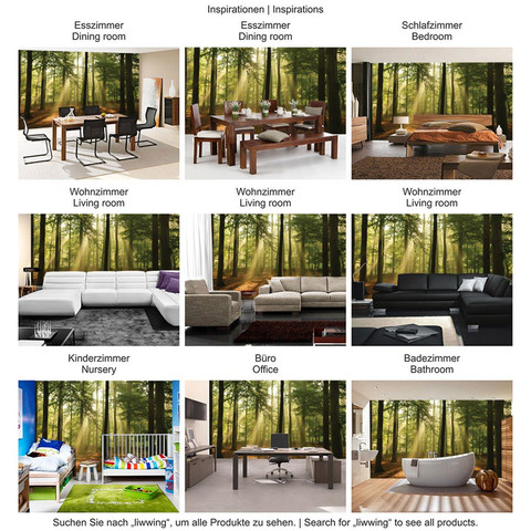 Fototapete Laubbaum Laubwald Sonne Sonnenstrahlen� no. 3287