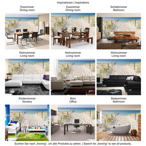 Fototapete Sand K�ste Schilf� no. 3297