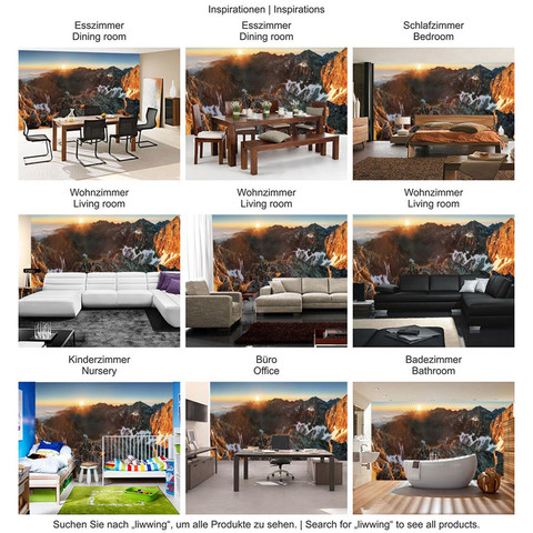 Fototapete Abendhimmel Gebirge Hochalpen Sonnenaufgang� no. 3351