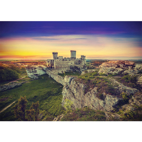 Vlies Fototapete no. 3391 | Architektur Tapete Burgruine, Schlossruine, Felsen, Mittelgebirge natural