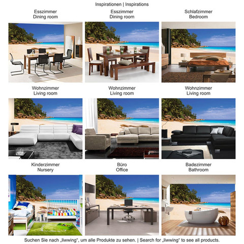 Fototapete Sandstrand Karibik S�dsee Palmen� no. 3527