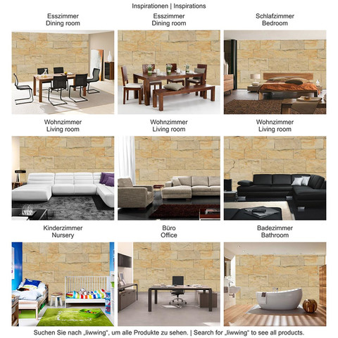 Fototapete Stein Sandstein Steinoptik Wall Steinwand beige no. 4301