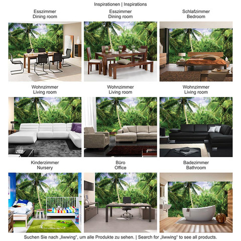 Fototapete Palmen Strand Tropisch Ausblick Pflanzen� no. 4485