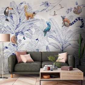 Design Tapete JUNGLE CLUB I Decorativi 72178-2