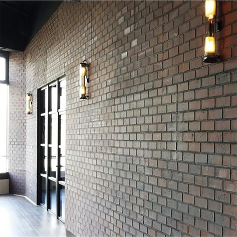 Wandbelag Ziegelstein Brick rot 3D